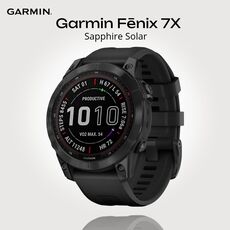 Смарт-часы Garmin Fēnix 7X Sapphire Solar Edition, Версия: Sapphire Solar, Размер корпуса : 51 мм, Цвет: Black DLC Titanium/Black