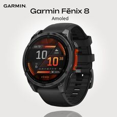 Смарт-часы Garmin Fēnix 8 Amoled 47 mm, Версия: Amoled, Размер корпуса : 47 мм, Цвет: Slate Gray/Black