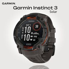 Смарт-часы Garmin Instinct 3 Solar | 50 mm, Версия: Instinct 3 Solar, Размер корпуса : 50 мм, Цвет: Black/Charcoal