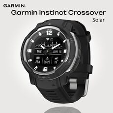 Смарт-часы Garmin Instinct Crossover Standard Edition, Версия: Standard, SOLAR (Версии с линзами для зарядки от солнечной батареи собирают солнечную энергию и продлевают срок службы батареи.): Нет, Цвет: Black