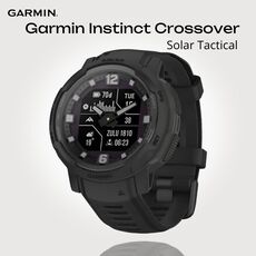 Смарт-часы Garmin Instinct Crossover Solar Tactical Edition, Версия: Tactical, SOLAR (Версии с линзами для зарядки от солнечной батареи собирают солнечную энергию и продлевают срок службы батареи.): Да, Цвет: Black