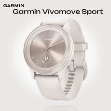 Смарт-часы Garmin Vívomove Sport, Версия: Vívomove Sport, Цвет: Ivory Case/Peach Gold Accents