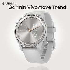Смарт-часы Garmin Vívomove Trend, Версия: Vívomove Trend, Цвет: Silver Stainless Steel Bezel/Mist Gray