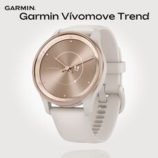 Смарт-часы Garmin Vívomove Trend, Версия: Vívomove Trend, Цвет: Peach Gold Stainless Steel Bezel/Ivory