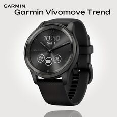 Смарт-часы Garmin Vívomove Trend, Версия: Vívomove Trend, Цвет: Slate Stainless Steel Bezel/Black
