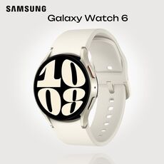 Samsung Galaxy Watch 6 | 40 mm | 4G LTE | Gold | Sport/Cream, Размер ремешка : S/M, Цвет ремешка: Cream, Тип ремешка : Sport, Размер корпуса : 40 мм, Цвет: Gold, Подключение часов : Bluetooth / Wi-Fi + 4G LTE