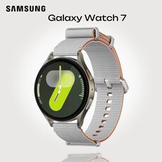 Samsung Galaxy Watch 7  | 44 mm |  Green | Athleisure/Silver, Размер ремешка : M/L, Цвет ремешка: Silver, Тип ремешка : Athleisure, Размер корпуса : 44 мм, Цвет: Green, Подключение часов : Bluetooth / Wi-Fi