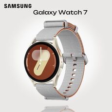 Samsung Galaxy Watch 7 | 40 mm |  Cream | Athleisure/Silver, Размер ремешка : M/L, Цвет ремешка: Silver, Тип ремешка : Athleisure, Размер корпуса : 40 мм, Цвет: Cream, Подключение часов : Bluetooth / Wi-Fi