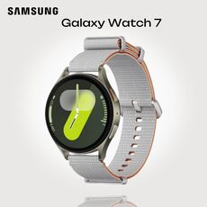Samsung Galaxy Watch 7 | 44 mm | 4G LTE | Green | Athleisure/Silver, Размер ремешка : M/L, Цвет ремешка: Silver, Тип ремешка : Athleisure, Размер корпуса : 44 мм, Цвет: Green, Подключение часов : Bluetooth / Wi-Fi + 4G LTE
