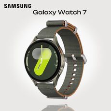 Samsung Galaxy Watch 7 | 44 mm | Green | Athleisure/Green, Тип ремешка : Athleisure, Размер корпуса : 44 мм, Цвет: Green, Цвет ремешка: Green, Размер ремешка : S/M, Подключение часов : Bluetooth / Wi-Fi
