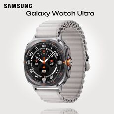 Samsung Galaxy Watch Ultra | 47 mm | Titanium Gray | Trail/White Sand, Размер ремешка : M/L, Цвет ремешка: White Sand, Тип ремешка : Trail, Размер корпуса : 47 мм, Цвет: Titanium Gray, Подключение часов : Bluetooth / Wi-Fi + 4G LTE