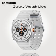 Samsung Galaxy Watch Ultra | 47 mm | Titanium White | Marine/White, Размер ремешка : M/L, Цвет ремешка: White, Тип ремешка : Marine, Размер корпуса : 47 мм, Цвет: Titanium White, Подключение часов : Bluetooth / Wi-Fi + 4G LTE