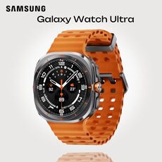 Samsung Galaxy Watch Ultra | 47 mm | Titanium Gray | Marine/Orange, Размер ремешка : M/L, Цвет ремешка: Orange, Тип ремешка : Marine, Размер корпуса : 47 мм, Цвет: Titanium Gray, Подключение часов : Bluetooth / Wi-Fi + 4G LTE