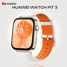 HUAWEI WATCH FIT 3, Размер корпуса : 46,2 мм, Цвет: White Leather