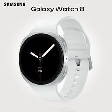 Galaxy Watch 8 | 44 мм | Silver | Sport/White | S/M, Размер ремешка : S/M, Тип ремешка : Sport, Размер корпуса : 44 мм, Подключение часов : Bluetooth / Wi-Fi, Цвет ремешка: White, Цвет: Silver