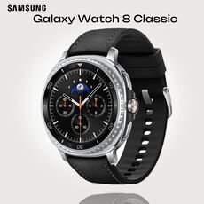 Galaxy Watch 8 Classic | 46 мм | 4G LTE | Black | Hybrid/Black | S/M/L, Размер ремешка : S/M/L, Тип ремешка : Hybrid, Размер корпуса : 46 мм, Подключение часов : Bluetooth / Wi-Fi + 4G LTE, Цвет ремешка: Black, Цвет: Black