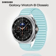 Galaxy Watch 8 Classic | 46 мм | 4G LTE | Black | Fabric/Mint | S/M, Размер ремешка : S/M, Тип ремешка : Fabric, Размер корпуса : 46 мм, Подключение часов : Bluetooth / Wi-Fi + 4G LTE, Цвет ремешка: Mint, Цвет: Black