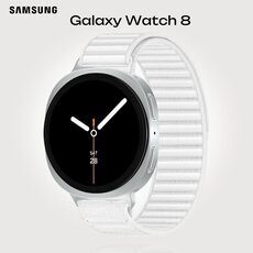 Galaxy Watch 8 | 44 мм | 4G LTE | Silver | Fabric/White | S/M, Тип ремешка : Fabric, Размер корпуса : 44 мм, Цвет: Silver, Цвет ремешка: White, Размер ремешка : S/M, Подключение часов : Bluetooth / Wi-Fi + 4G LTE