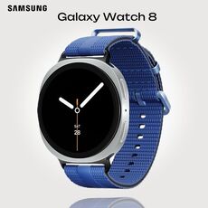 Galaxy Watch 8 | 40 мм | Silver | Athleisure/Blue | S/M, Тип ремешка : Athleisure, Размер корпуса : 40 мм, Цвет: Silver, Цвет ремешка: Blue, Размер ремешка : S/M, Подключение часов : Bluetooth / Wi-Fi