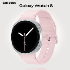 Galaxy Watch 8 | 40 мм | Silver | Sport/Pink | M/L, Размер ремешка : M/L, Тип ремешка : Sport, Размер корпуса : 40 мм, Подключение часов : Bluetooth / Wi-Fi, Цвет ремешка: Pink, Цвет: Silver
