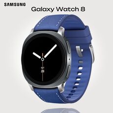 Galaxy Watch 8 | 40 мм | Graphite | Sport/Blue | M/L, Размер ремешка : M/L, Тип ремешка : Sport, Размер корпуса : 40 мм, Подключение часов : Bluetooth / Wi-Fi, Цвет ремешка: Blue, Цвет: Graphite