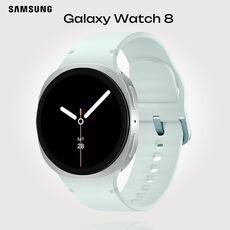 Galaxy Watch 8 | 40 мм | Silver | Sport/Mint | M/L, Тип ремешка : Sport, Размер корпуса : 40 мм, Цвет: Silver, Цвет ремешка: Mint, Размер ремешка : M/L, Подключение часов : Bluetooth / Wi-Fi