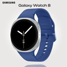 Galaxy Watch 8 | 40 мм | Silver | Sport/Blue | S/M, Тип ремешка : Sport, Размер корпуса : 40 мм, Цвет: Silver, Цвет ремешка: Blue, Размер ремешка : S/M, Подключение часов : Bluetooth / Wi-Fi