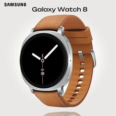 Galaxy Watch 8 | 44 мм | Silver | Hybrid/Camel | S/M/L, Размер ремешка : S/M/L, Тип ремешка : Hybrid, Размер корпуса : 44 мм, Подключение часов : Bluetooth / Wi-Fi, Цвет ремешка: Camel, Цвет: Silver