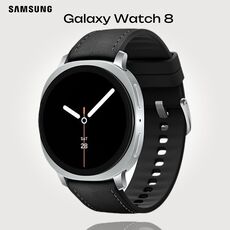 Galaxy Watch 8 | 44 мм | Silver | Hybrid/Black | S/M/L, Размер ремешка : S/M/L, Тип ремешка : Hybrid, Размер корпуса : 44 мм, Подключение часов : Bluetooth / Wi-Fi, Цвет ремешка: Black, Цвет: Silver