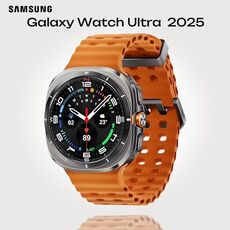 Galaxy Watch Ultra 2025 | 47 мм | 4G LTE | Titanium Silver | Marine/Orange | S/M/L, Размер ремешка : S/M/L, Тип ремешка : Marine, Подключение часов : Bluetooth / Wi-Fi + 4G LTE, Цвет ремешка: Orange, Цвет: Titanium Silver