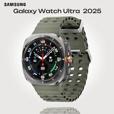 Galaxy Watch Ultra 2025 | 47 мм | 4G LTE | Titanium Silver | Marine/Green | S/M/L, Размер ремешка : S/M/L, Тип ремешка : Marine, Подключение часов : Bluetooth / Wi-Fi + 4G LTE, Цвет ремешка: Green, Цвет: Titanium Silver