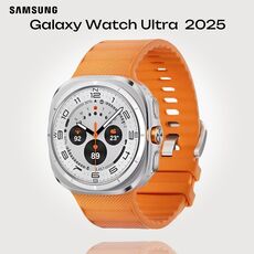 Galaxy Watch Ultra 2025 | 47 мм | 4G LTE | Titanium White | Peakform/Orange | S/M/L, Размер ремешка : S/M/L, Тип ремешка : Peakform, Подключение часов : Bluetooth / Wi-Fi + 4G LTE, Цвет ремешка: Orange, Цвет: Titanium White