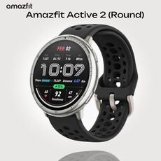 Часы Amazfit Active 2 (Round) Black Sport Silicone