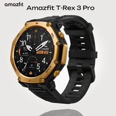 Часы Amazfit T-Rex 3 Pro, Размер корпуса : 48 мм, Цвет: Black/Gold