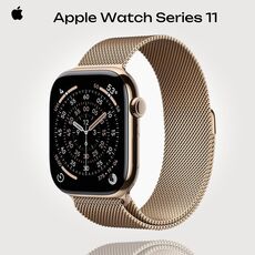 Apple Watch Series 11 | 46 mm | Titanium Gold, Размер корпуса : 46 мм, Цвет: Gold