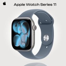 Apple Watch Series 11 | 46 mm | Aluminum Space Gray, Размер корпуса : 46 мм, Цвет: Anchor Blue