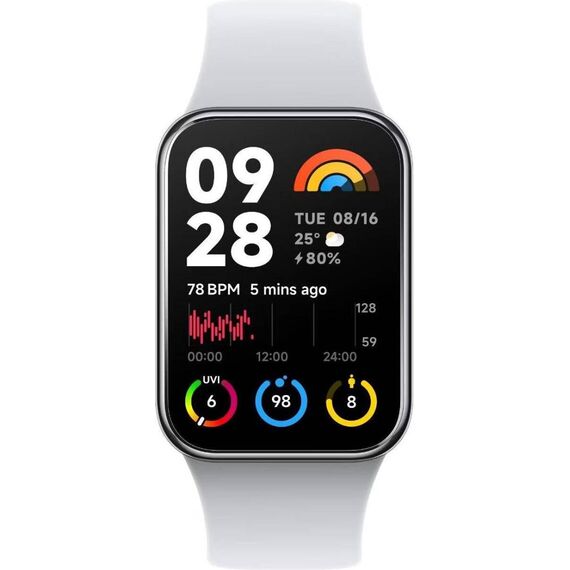 Фитнес-браслет Xiaomi Smart Band 8 Pro Silver, Цвет: Silver
