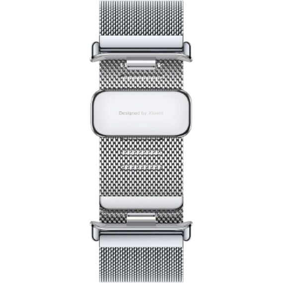 Миланский металлический быстросъемный ремешок для Xiaomi Smart Band 9/8 Pro Silver