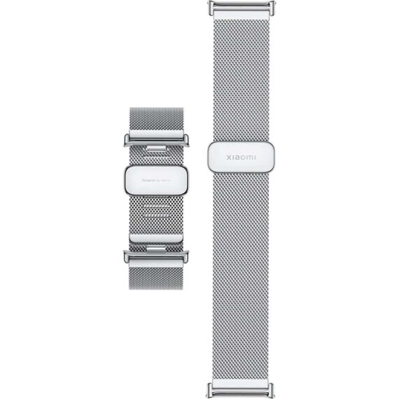 Миланский металлический быстросъемный ремешок для Xiaomi Smart Band 9/8 Pro Silver, изображение 3 Миланский металлический быстросъемный ремешок для Xiaomi Smart Band 9/8 Pro Silver, изображение 3
