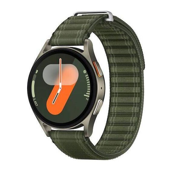 Samsung Galaxy Watch 7 | 40 mm | Green | Fabric/Green | S/M, Размер ремешка : S/M, Цвет ремешка: Green, Тип ремешка : Fabric, Размер корпуса : 40 мм, Цвет: Green, Подключение часов : Bluetooth / Wi-Fi