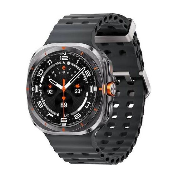 Galaxy Watch Ultra | 47 mm | Titanium Gray | Marine/Dark Gray, Размер ремешка : M/L, Цвет ремешка: Dark Gray, Тип ремешка : Marine, Размер корпуса : 47 мм, Цвет: Titanium Gray, Подключение часов : Bluetooth / Wi-Fi + 4G LTE