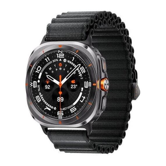 Galaxy Watch Ultra | 47 mm | Titanium Gray | Trail/Dark Gray, Размер ремешка : M/L, Цвет ремешка: Dark Gray, Тип ремешка : Trail, Размер корпуса : 47 мм, Цвет: Titanium Gray, Подключение часов : Bluetooth / Wi-Fi + 4G LTE