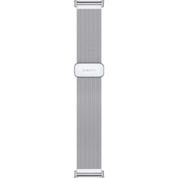 Миланский металлический быстросъемный ремешок для Xiaomi Smart Band 9/8 Pro Silver, изображение 2 Миланский металлический быстросъемный ремешок для Xiaomi Smart Band 9/8 Pro Silver, изображение 2