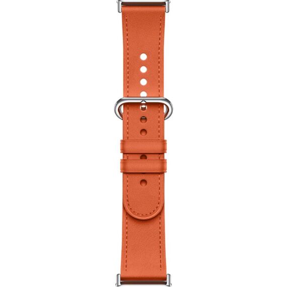 Кожаный быстросъемный ремешок для Xiaomi Smart Band 9/8 Pro Orange, Цвет: Orange