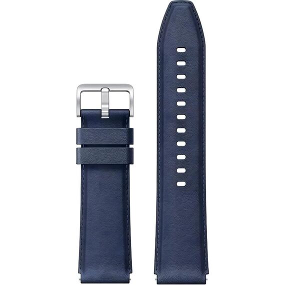 Кожаный ремешок для умных часов Xiaomi Watch S1 Dark blue, Цвет: Dark blue