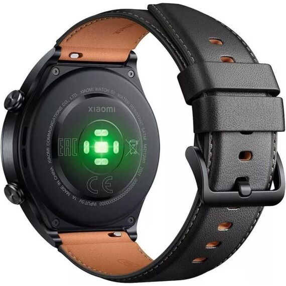 Кожаный ремешок для умных часов Xiaomi Watch S1 Black, Цвет: Black, изображение 3 Кожаный ремешок для умных часов Xiaomi Watch S1 Black, Цвет: Black, изображение 3