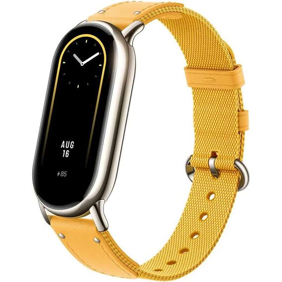 Плетеный ремешок для фитнес-браслета Xiaomi Smart Band 8 Yellow, Цвет: Yellow