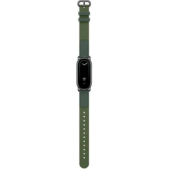 Плетеный ремешок для фитнес-браслета Xiaomi Smart Band 8 Olive, Цвет: Olive, изображение 2 Плетеный ремешок для фитнес-браслета Xiaomi Smart Band 8 Olive, Цвет: Olive, изображение 2