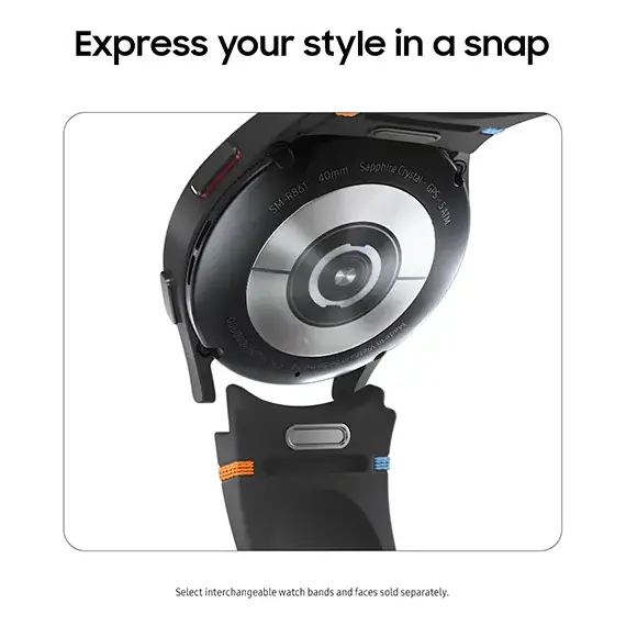 Galaxy Watch FE | 40 mm | Black | Sport/ Black, Размер корпуса : 40 мм, Цвет: Black, Цвет ремешка: Black, Подключение часов : Bluetooth / Wi-Fi, изображение 7 Galaxy Watch FE | 40 mm | Black | Sport/ Black, Размер корпуса : 40 мм, Цвет: Black, Цвет ремешка: Black, Подключение часов : Bluetooth / Wi-Fi, изображение 7