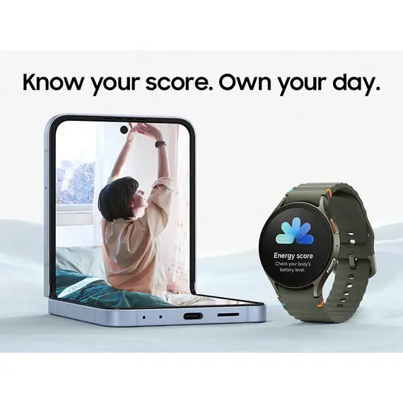Samsung Galaxy Watch 7 | 44 mm | Silver | Athleisure/Sky Blue | M/L, Тип ремешка : Athleisure, Размер корпуса : 44 мм, Цвет: Silver, Цвет ремешка: Sky Blue, Размер ремешка : M/L, Подключение часов : Bluetooth / Wi-Fi, изображение 8 Samsung Galaxy Watch 7 | 44 mm | Silver | Athleisure/Sky Blue | M/L, Тип ремешка : Athleisure, Размер корпуса : 44 мм, Цвет: Silver, Цвет ремешка: Sky Blue, Размер ремешка : M/L, Подключение часов : Bluetooth / Wi-Fi, изображение 8